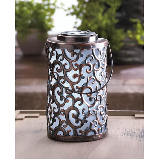 8" Garden Gate Solar Lantern
